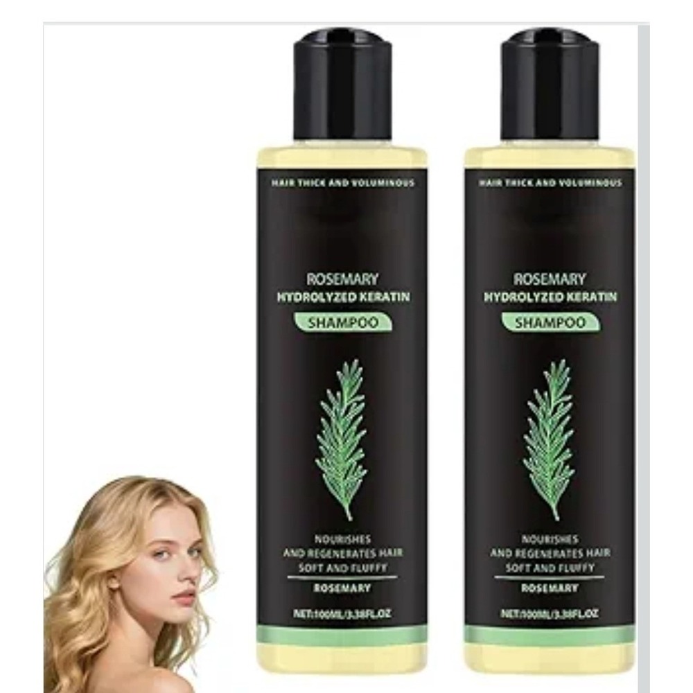 Rosemary Hydrolyzed Keratin Shampoo Nourishing & Strengthening Hair 7.74 oz 2pc